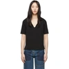 RAQUEL ALLEGRA RAQUEL ALLEGRA BLACK JERSEY TAILORING POP OVER POLO