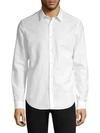 Theory Essential Irving Linen And Cotton-blend Shirt In White