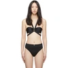 VERSACE VERSACE UNDERWEAR BLACK CAGE BIKINI TOP