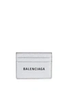 BALENCIAGA Everyday Metallic Leather Card Case
