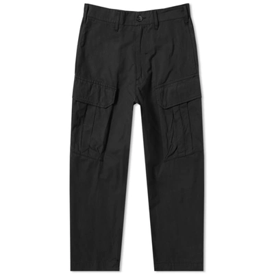 Stone Island Shadow Project Cropped Cargo Pant In Black