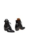 Chloé Rylee Cutout Glossed-leather Ankle Boots In Black
