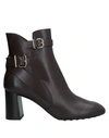 Tod's Ankle Boots In Cocoa