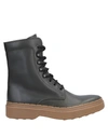 TOD'S TOD'S MAN ANKLE BOOTS DARK GREEN SIZE 6.5 SHEARLING,11484680HW 14