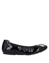 Hogan Ballet Flats In Black