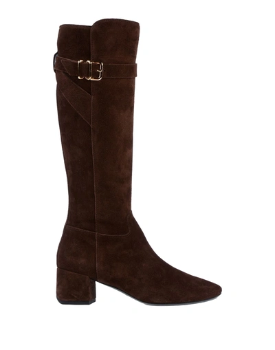 Tod's Knee Boots In Brown