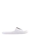 Kenzo Boke Flower Logo-embossed Slides In White