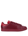 ADIDAS ORIGINALS ADIDAS BY RAF SIMONS MAN SNEAKERS BURGUNDY SIZE 7 SOFT LEATHER,11586953KW 7