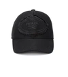PRADA Embroidered cotton cap,P00367173