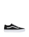 Vans Old Skool Womens Canvas Low Top Skate Shoes In Black