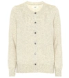 Isabel Marant Étoile Kado Cotton And Wool Cardigan In Grey