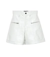 ISABEL MARANT CEDAR HIGH-RISE LEATHER SHORTS,P00350564