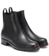 CHRISTIAN LOUBOUTIN MARCHACROCHE LEATHER ANKLE BOOTS,P00360830
