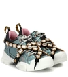 GUCCI FLASHTREK LEATHER SNEAKERS,P00365271
