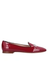 Tod's Loafers In Maroon