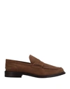 TRICKER'S TRICKER'S MAN LOAFERS CAMEL SIZE 8 SOFT LEATHER,11511559EQ 9