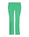 Jeckerson Cropped Pants & Culottes In Light Green