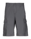 Carhartt Man Shorts & Bermuda Shorts Lead Size 26 Cotton In Grey