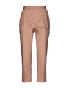 SEMICOUTURE SEMICOUTURE WOMAN PANTS CAMEL SIZE 8 COTTON,13242588HE 5
