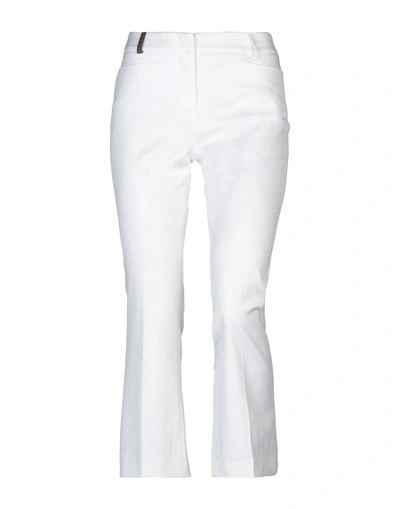 PESERICO PESERICO WOMAN PANTS IVORY SIZE 12 COTTON, LYCRA,13241730IP 7