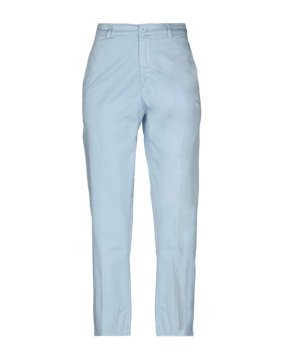 DONDUP DONDUP WOMAN PANTS SKY BLUE SIZE 27 COTTON, ELASTANE,13242666WW 8
