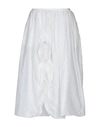 BRIAN DALES BRIAN DALES WOMAN MIDI SKIRT WHITE SIZE 4 COTTON, POLYESTER,35386567LS 3