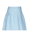 Philipp Plein Mini Skirt In Sky Blue