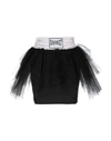 Ben Taverniti Unravel Project Woman Mini Skirt Black Size Xs Viscose, Silk, Polyamide, Polyester, El In Black