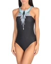 Marcelo Burlon County Of Milan One-piece Swimsuits In Black