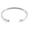 Anchor & Crew Bartlett Inline Midi Geometric Silver Bangle In Silver