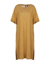 Woolrich Midi Dresses In Ocher