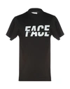 Facetasm Face Printed Cotton Jersey T-shirt In Black
