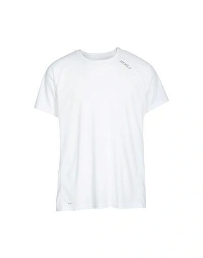 2xu Xvent Logo-print Perforated T-shirt In White