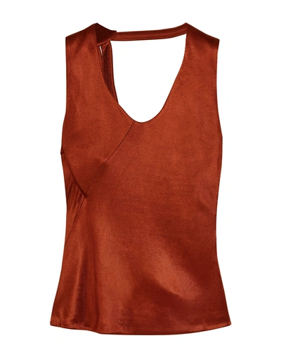 Atlein Top In Brown