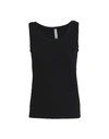 NO KA'OI NO KA 'OI LUNE TOP WITH BRA WOMAN TANK TOP BLACK SIZE 1 POLYAMIDE, ELASTANE, POLYESTER, POLYURETHANE,12248191XG 1