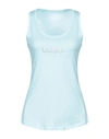 Liu •jo Tank Top In Sky Blue