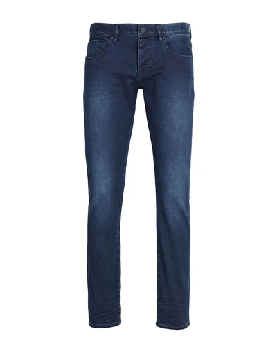 Armani Exchange Stretch Cotton Denim Jeans In Indigo Denim