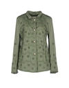 ERMANNO SCERVINO ERMANNO SCERVINO WOMAN BLAZER MILITARY GREEN SIZE 10 COTTON, LYOCELL, ELASTANE,41736764HO 4