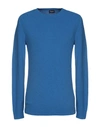 DRUMOHR DRUMOHR MAN SWEATER BLUE SIZE 44 COTTON, POLYAMIDE,39796048NO 5