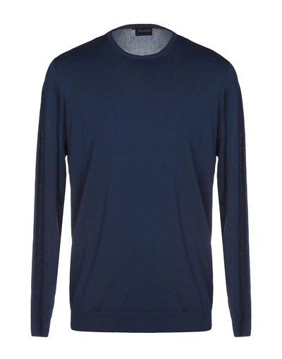 DRUMOHR DRUMOHR MAN SWEATER MIDNIGHT BLUE SIZE 48 COTTON,39905469DM 3