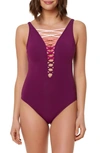 BLEU ROD BEATTIE BLEU BY ROD BEATTIE ONE-PIECE SWIMSUIT,RBKN18232