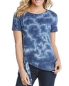 KAREN KANE SHORT-SLEEVE TIE-DYE TOP,1L43357