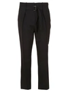 Givenchy Pleated High-rise Trousers In Black