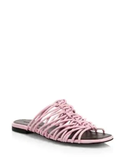 Rebecca Minkoff Women's Maelynn Flat Knotted Mules In Orchid