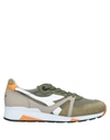 DIADORA DIADORA HERITAGE MAN SNEAKERS GREEN SIZE 7 SOFT LEATHER, TEXTILE FIBERS,11636949QU 8