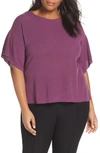 EILEEN FISHER ROUND NECK TUNIC TOP,R8RHW-W4911X