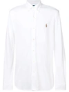 Ralph Lauren Logo-embroidered Button-down Shirt In White