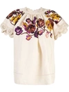 ULLA JOHNSON EMBROIDERED RUMI BLOUSE