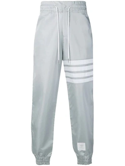 Thom Browne 4-bar Relaxed Fit Track Pants In Grey