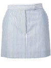 THOM BROWNE RAW EDGE BAR STRIPE MINISKIRT